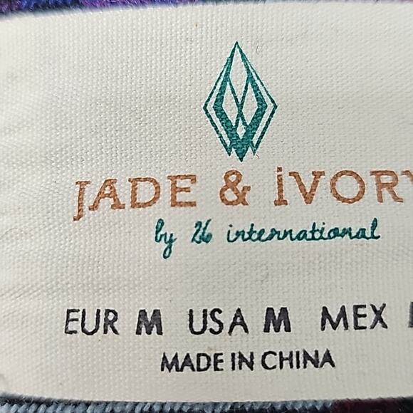 NWT Womens Sz M Shacket Blue and Red Plaid Pockets Wool Blend Jade and Ivory - Picture 12 of 13